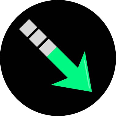 ok modern simgesinin vektör illüstrasyonu       