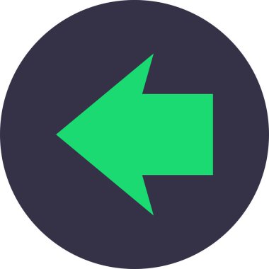 Green Arrow modern simgesinin vektör illüstrasyonu       