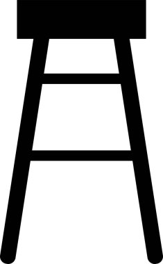 bar tabure simgesi, vektör illüstrasyonu