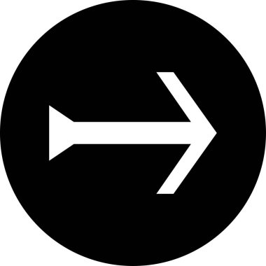 Beyaz ok modern simgesinin vektör illüstrasyonu       