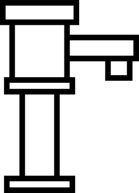  Musluk simgesi, vektör illüstrasyon tasarımı