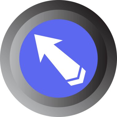 Beyaz ok modern simgesinin vektör illüstrasyonu       