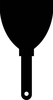 Mutfak spatula simgesinin vektör çizimi