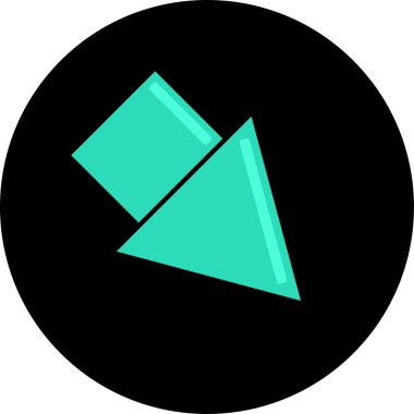 Green Arrow modern simgesinin vektör illüstrasyonu       