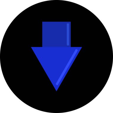 Ok simgesinin vektör illüstrasyonu. Yön ok sembolü düz biçimli              