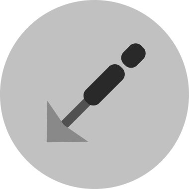 Ok simgesinin vektör illüstrasyonu. Yön ok sembolü düz biçimli              