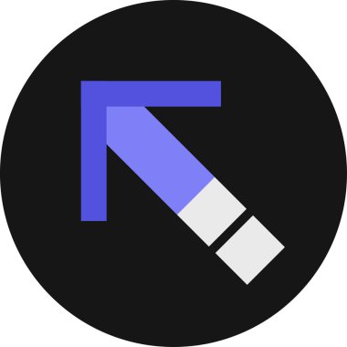 Ok simgesinin vektör illüstrasyonu. Yön ok sembolü düz biçimli              