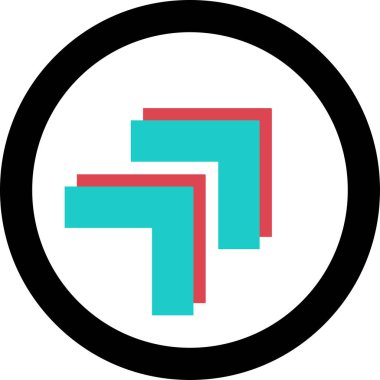 ok Ağı simgesi basit illüstrasyon 