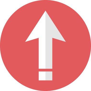 Ok simgesinin vektör illüstrasyonu. Yön ok sembolü düz biçimli              