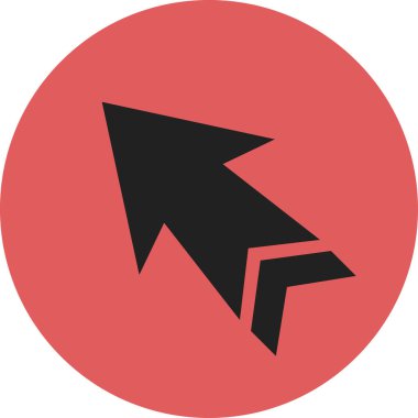 düz biçim vektör illüstrasyonunda siyah ok simgesi