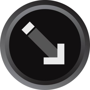 Ok simgesinin vektör illüstrasyonu. Yön ok sembolü düz biçimli              