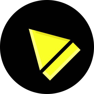 Ok simgesinin vektör illüstrasyonu. Yön ok sembolü düz biçimli              