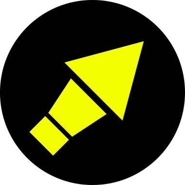 Ok simgesinin vektör illüstrasyonu. Yön ok sembolü düz biçimli              