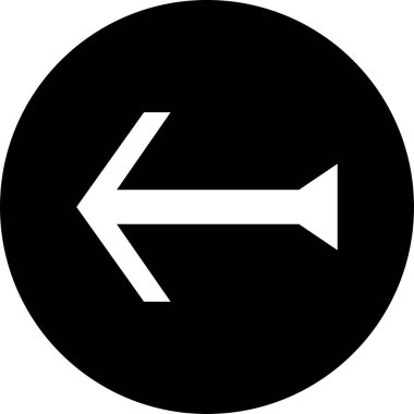 Ok simgesinin vektör illüstrasyonu. Yön ok sembolü düz biçimli              