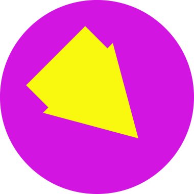 Ok simgesinin vektör illüstrasyonu. Yön ok sembolü düz biçimli              