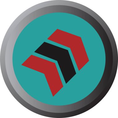 ok Ağı simgesi basit illüstrasyon 