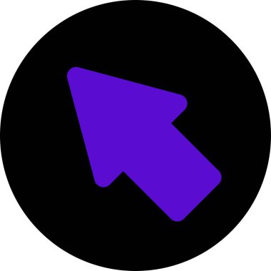 Yön oku. Web simgesi basit illüstrasyon              