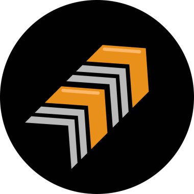 ok Ağı simgesi basit illüstrasyon 