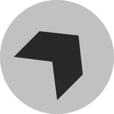 Yön oku. Web simgesi basit illüstrasyon              