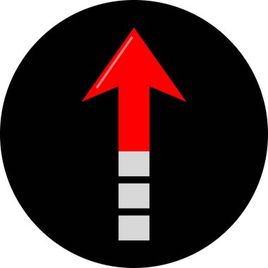 Yön oku. Web simgesi basit illüstrasyon              