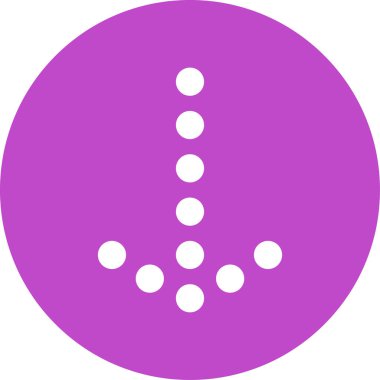 Yön oku. Web simgesi basit illüstrasyon              