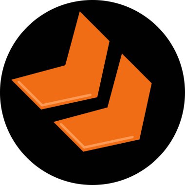 ok Ağı simgesi basit illüstrasyon 