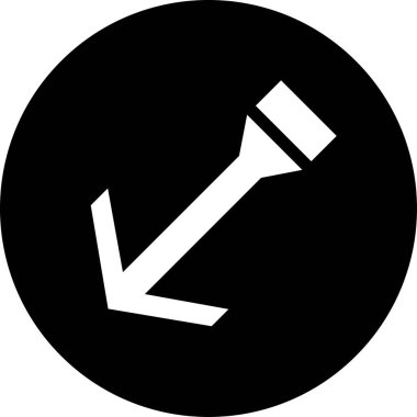 Yön oku. Web simgesi basit illüstrasyon              