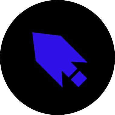 Yön oku. Web simgesi basit illüstrasyon              