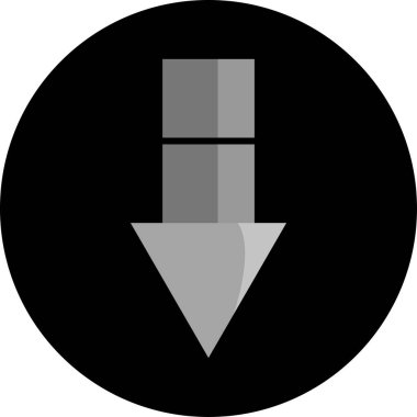 Yön oku. Web simgesi basit illüstrasyon              