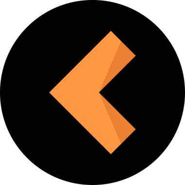 Yön oku. Web simgesi basit illüstrasyon              