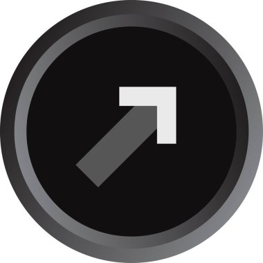 Yön oku. Web simgesi basit illüstrasyon              