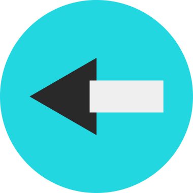 Yön oku. Web simgesi basit illüstrasyon              