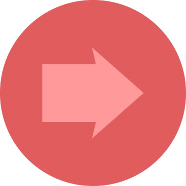 Yön oku. Web simgesi basit illüstrasyon              