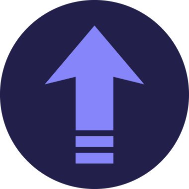 Yön oku. Web simgesi basit illüstrasyon              