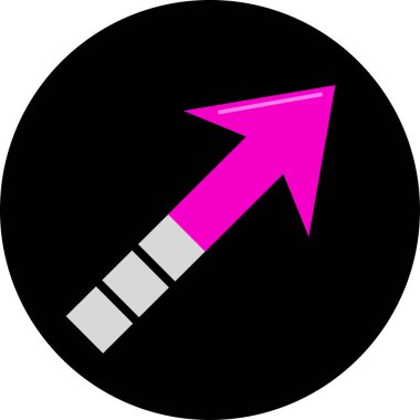 Yön oku. Web simgesi basit illüstrasyon              