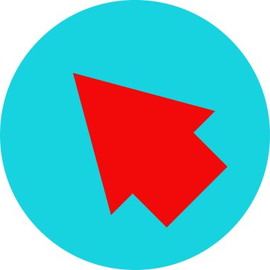 kırmızı ok simgesi tasarım vektörü çizimi         