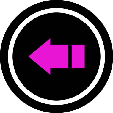 Pembe ok simgesi tasarım vektörü çizimi         