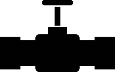  boru vanası simgesi, vektör illüstrasyon tasarımı