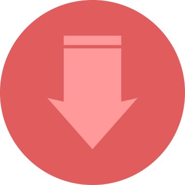 kırmızı ok simgesi tasarım vektörü çizimi         