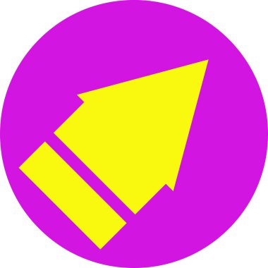 ok simgesi tasarım vektörü çizimi         