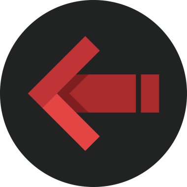 kırmızı ok simgesi tasarım vektörü çizimi         