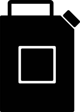 Benzin bidonu ikonu. Jerry vektör işaretini çizebilir