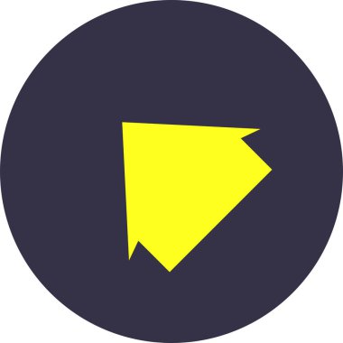 ok simgesi, basit vektör illüstrasyon tasarımı     