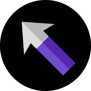 ok simgesi tasarım vektörü çizimi         