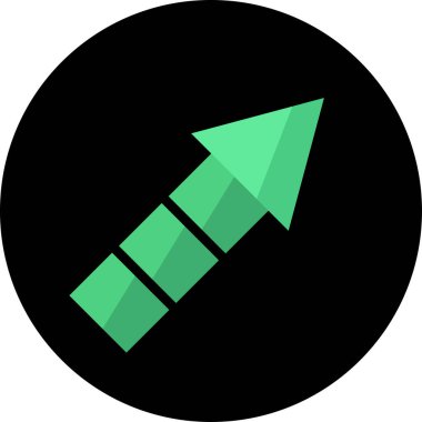 ok simgesi, basit vektör illüstrasyon tasarımı     