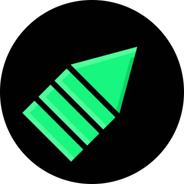 ok simgesi, basit vektör illüstrasyon tasarımı     