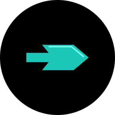 ok simgesi, basit vektör illüstrasyon tasarımı     