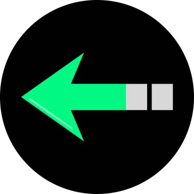 Eğilim biçimi izole edilmiş arkaplanda ok simgesi     