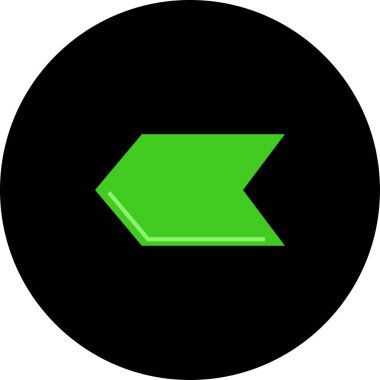 Eğilim biçimi izole edilmiş arkaplanda ok simgesi     