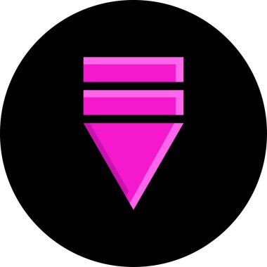 Eğilim biçimi izole edilmiş arkaplanda ok simgesi     